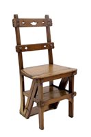 Lot 1327 - Set of Victorian Aesthetic period brown oak...
