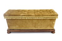 Lot 1328 - Victorian rosewood framed ottoman of large...