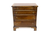 Lot 1336 - 18th century-style figured walnut and...