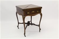 Lot 1343 - Edwardian mahogany and marquetry inlaid...