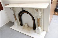 Lot 1355 - Good Victorian marble fireplace of large size,...