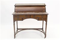 Lot 1358 - Edwardian mahogany and boxwood line-inlaid...