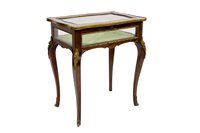 Lot 1363 - Victorian-style mahogany and gilt metal...
