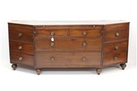 Lot 1389 - Unusual early 19th century sideboard of...