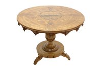 Lot 1392 - Very fine 19th century walnut and marquetry...