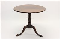Lot 1403 - Good George III mahogany occasional table,...