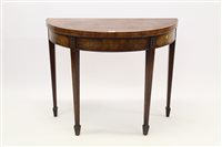 Lot 1405 - George III mahogany and tulipwood crossbanded...
