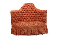 Lot 1410 - Early 20th century button-upholstered corner...