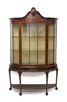 Lot 1414 - 1920s mahogany display cabinet in the manner...