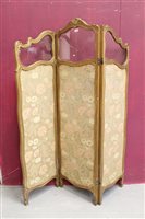Lot 1438 - Early 20th century Continental three-fold...