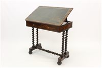 Lot 1447 - Good Regency rosewood writing table by H....