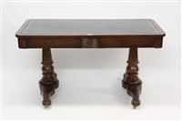 Lot 1448 - 19th century Continental mahogany writing...