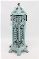 Lot 1459 - Victorian painted cast iron conservatory...