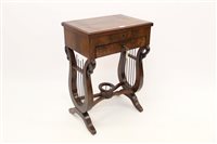 Lot 1322 - Mid-19th century French mahogany dressing...