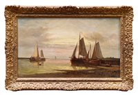 Lot 1279 - Abraham Hulk (1851 - 1922), oil on canvas -...