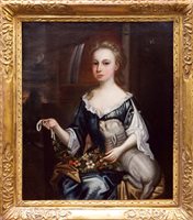Lot 1280 - 18th century English School oil on canvas -...