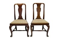 Lot 1300 - Rare near pair of early 18th century walnut...