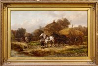 Lot 1283 - Alexis De Leeuw (act. 1848 - 1896), large oil...