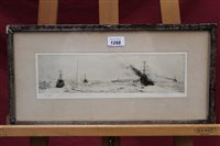 Lot 1288 - William Lionel Wyllie (1851 - 1931), signed...