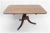 Lot 1310 - George IV mahogany breakfast table, the...