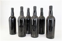 Lot 1581 - Port - six bottles, Taylor Oporto 1955...