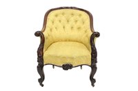 Lot 1466 - Good mid-19th century carved rosewood tub...
