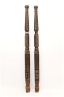 Lot 1468 - Pair of late 18th / early 19th century carved...