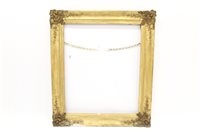 Lot 1491 - 19th century gilt gesso frame - swept form,...