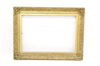 Lot 1496 - Large 19th century gilt gesso frame - allover...