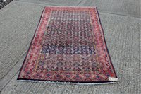 Lot 1499 - Persian Malayer rug with allover foliate motif...
