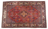 Lot 1500 - Fine pair of Kashan rugs, each with central...