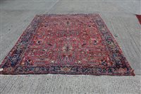 Lot 1502 - Heriz carpet - allover angular foliate...