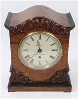 Lot 1541 - Late Regency bracket Clocks & Barometersck...