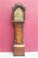 Lot 1548 - 18th century eight day longcase Clocks &...