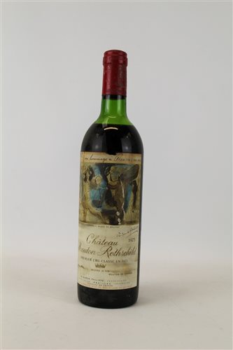 Lot 1559 - Wine - one bottle, Chateau Mouton Rothschild...