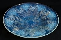 Lot 161 - 1930s Lalique opalescent moulded glass dish...