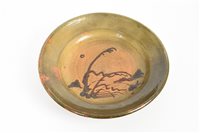 Lot 172 - Bernard Leach slip-trailed dish with trailed...