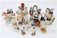 Lot 178 - Collection of eleven Victorian Staffordshire...