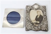 Lot 235 - Late Victorian silver photograph frame of...