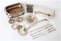 Lot 302 - Selection of miscellaneous silver and silver...