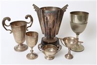 Lot 321 - Four 1930s silver trophy cups (various dates...