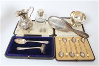 Lot 329 - Selection of miscellaneous silver - including...