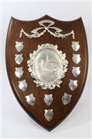 Lot 352 - 1920s Loveday Challenge Shield for billiards...