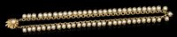 Lot 454 - 14k gold and cultured pearl necklace with...