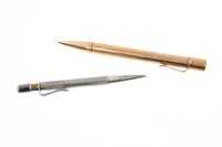 Lot 504 - Mordan 'Everpoint' 9ct gold propelling pencil...