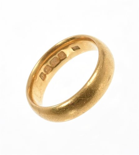 Lot 516 22ct Gold Wedding Ring Birmingham 1913