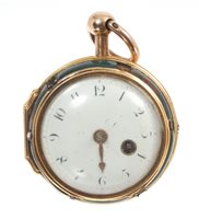 Lot 618 - Unusual early 19th century French pocket watch,...