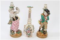 Lot 156 - Pair 19th century Staffordshire porcelain...