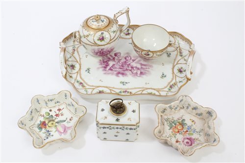 Lot 11 - Early 19th century French porcelain tea...