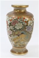 Lot 40 - Late 19th century Japanese Satsuma earthenware...